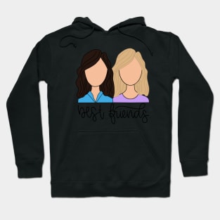 Brunette and Blonde - Best Friends Hoodie